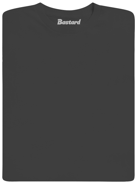 Bez potlače pánske dlhý rukáv Dark Grey