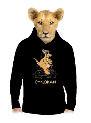 Cyklokan detská mikina klokanka Black