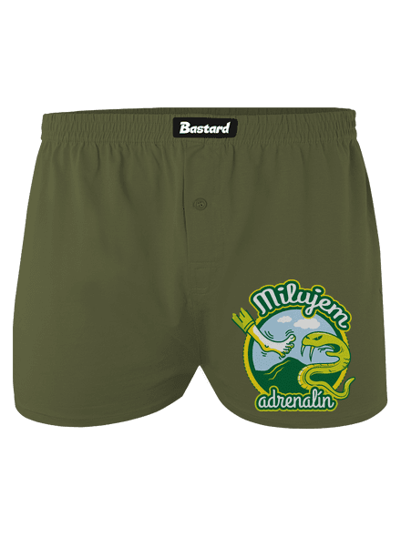 Milujem adrenalín pánske trenky Khaki