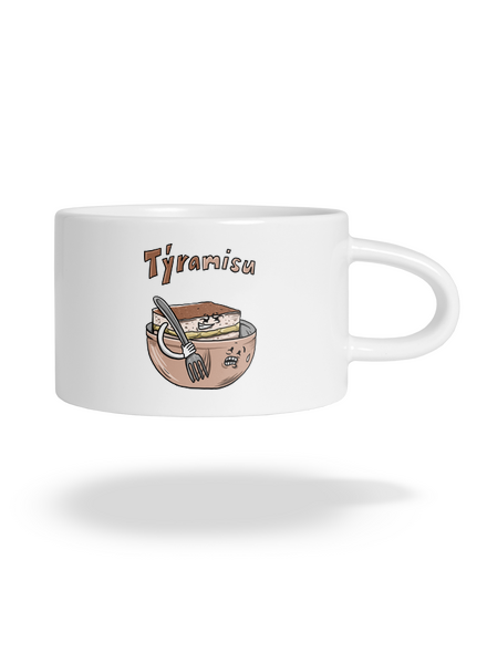 Týramisu hrnček makronka White