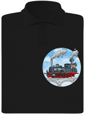 Dym z komína pánska polokošeľa Black
