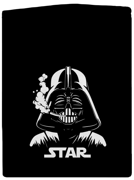 Darth Star pánska mikina na zips Black