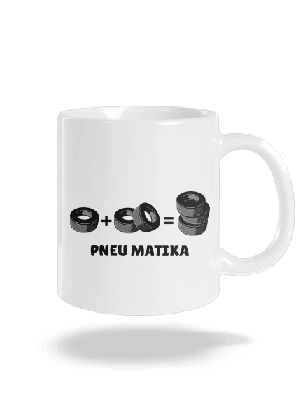 Pneu Matika klasický hrnček White