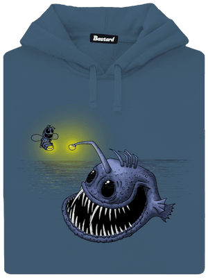 Svetlo môjho srdca dámska mikina klokanka Denim