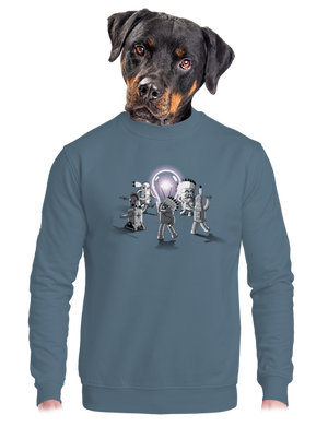 unisex mikina bez kapucne