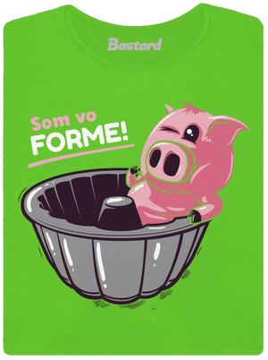 Vo forme dámske tričko Apple Green