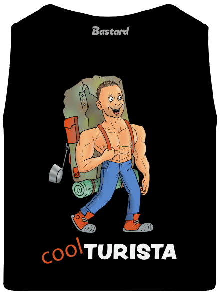 Cool turista pánske tielko Black