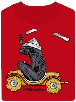 Votrelníček unisex mikina bez kapucne Red