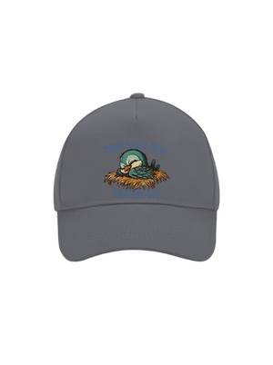 Ranné vtáča spí šiltovka baseballka Graphite grey