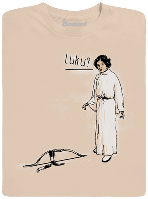 Luke a Leia pánske tričko Sand
