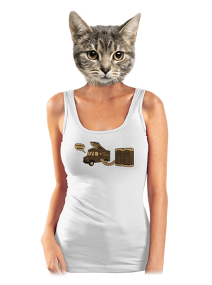 Točená čokoládová dámske tielko klasické White