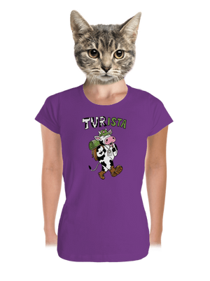 Tur na cestách dámske tričko prémium Purple