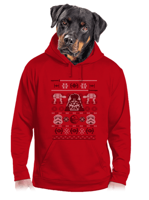 Vader na svetri pánska mikina klokanka Red