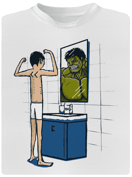 Hulk detské športové tričko White