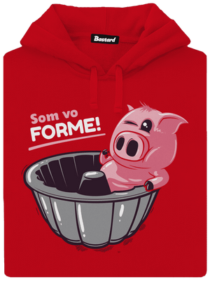 Vo forme pánska mikina klokanka Red