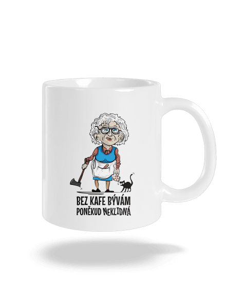 Neklidná bez kafe klasický hrnček White