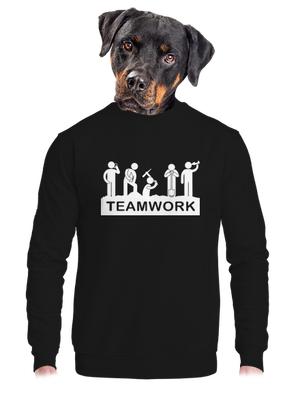 Flákači unisex mikina bez kapucne Black