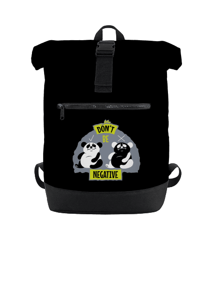 Don't be negative batoh Black