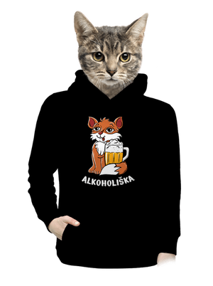  dámska mikina klokanka Black