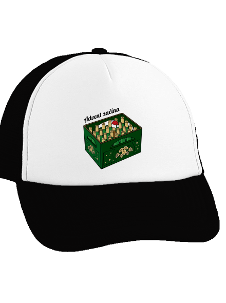 Advent začína šiltovka truckerka Black cap