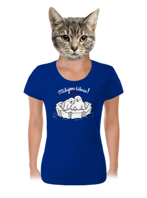 Milujem túlenie dámske tričko Royal Blue Mal