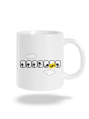 Lietadlo klasický hrnček White