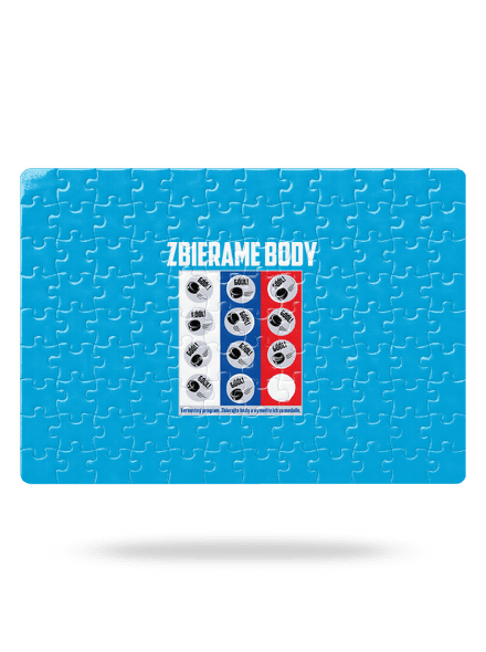 Zbierame body - hokej puzzle White