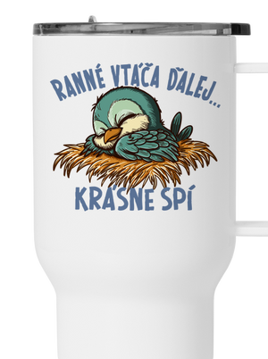 Ranné vtáča spí termohrnček White