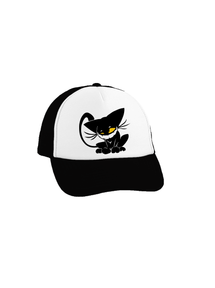 Evil cat šiltovka truckerka Black cap