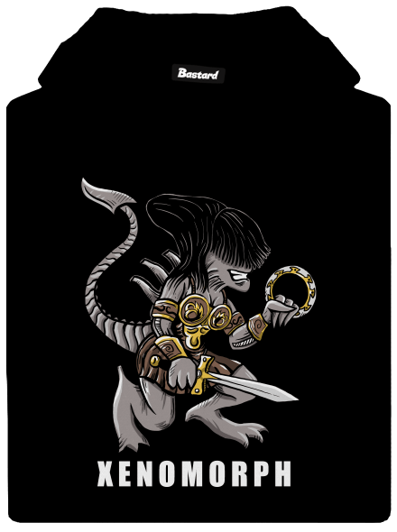 Xenomorph dámska mikina klokanka Black