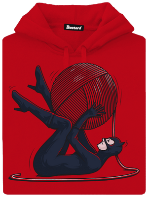 Catwoman pánska mikina klokanka Red