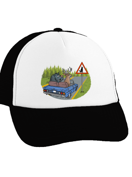 Poľovník šiltovka truckerka Black cap