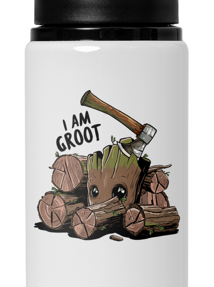 I Am Groot flaša na vodu White