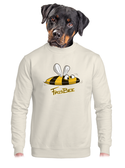 Frisbee unisex mikina bez kapucne Off White