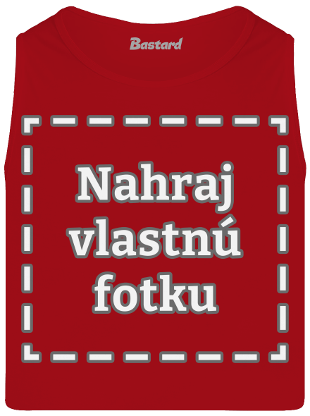Vlastná potlač pánske tielko Red