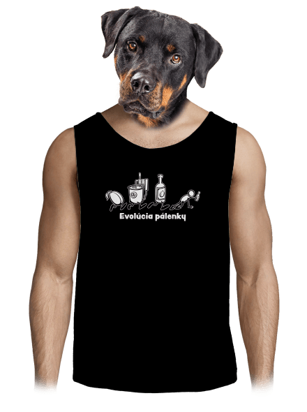 Evolúcia pálenky pánske tielko Black