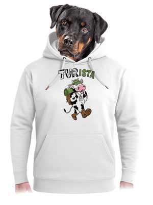 Tur na cestách unisex mikina premium Snowwhite