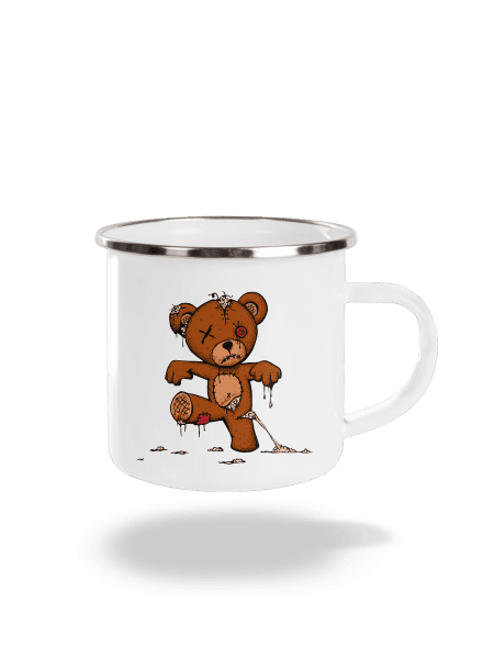 Zombie teddy plecháčik White