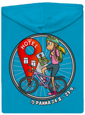 Cyklistický horoskop: Panna dámska mikina na zips Blue Atol