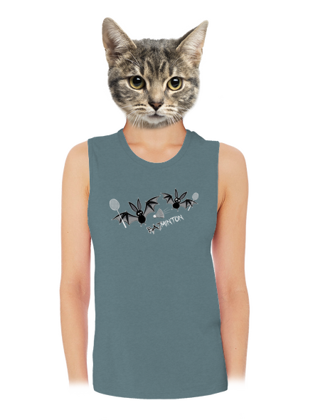 Batminton dámske tielko voľné Heather Deep Teal