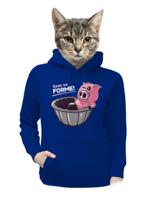 Vo forme dámska mikina klokanka Royal Blue Mal