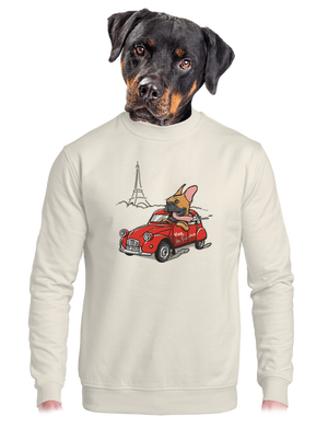 unisex mikina bez kapucne