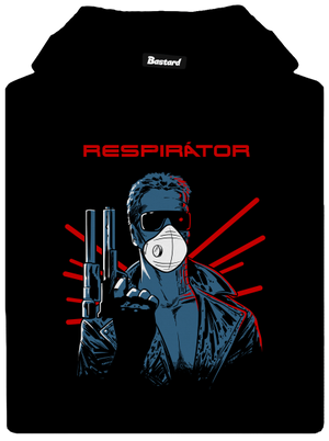 Respirátor dámska mikina klokanka Black