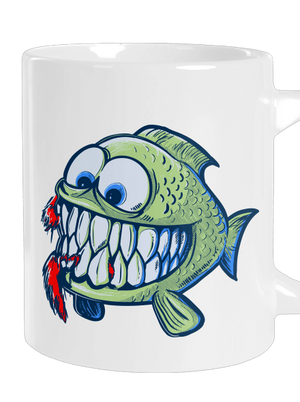 Hladná rybka veľký hrnček White