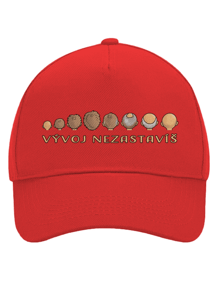 Vývoj nezastavíš šiltovka baseballka Classic Red