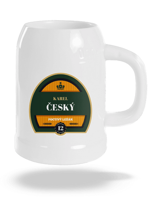 Pivná etiketa polliter White