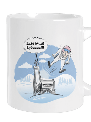 Lyže veľký hrnček White