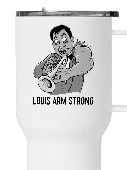 Louis Armstrong termohrnček White