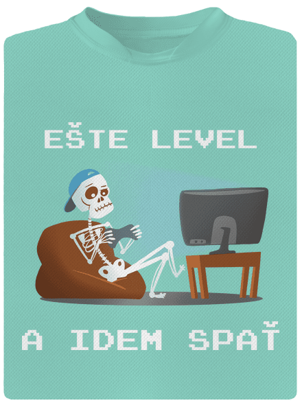 Ešte level pánske športové tričko Mint Mal