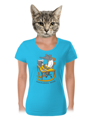 Kancelárska krysa dámske tričko Blue Atol